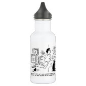 Lazy Man beobachtet Pferderennen auf der Fernsehst Edelstahlflasche (Links)