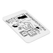 Lazy Man beobachtet Pferderennen im Fernsehen Magnet (Rechte Seite)