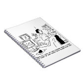 Lazy Man beobachtet Pferderennen im Fernsehen Notizblock (Rechte Seite)