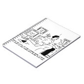 Lazy Man beobachtet Pferderennen im Fernsehen Notizblock (Linke Seite)