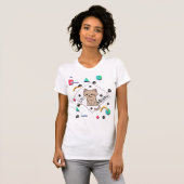 Lazy Meow – best Lazy Cat Design T-Shirt (Vorne ganz)
