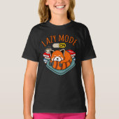 Lazy Mode On Red Pandas Cute Pet Animal Panda Love T-Shirt (Vorderseite)