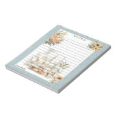 Lazy Mornings Notepad Notizblock (Rotiert)