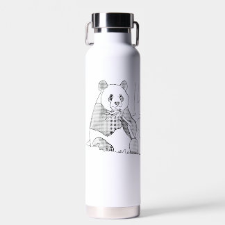 Lazy Mornings Panda Water Flasche