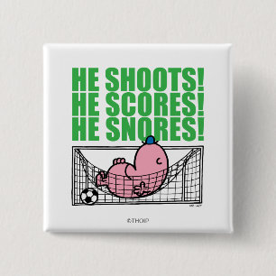 Lazy Napping in einem Fußballziel Button