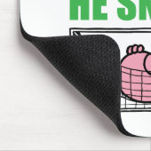 Lazy Napping in einem Fußballziel Mousepad (Ecke)