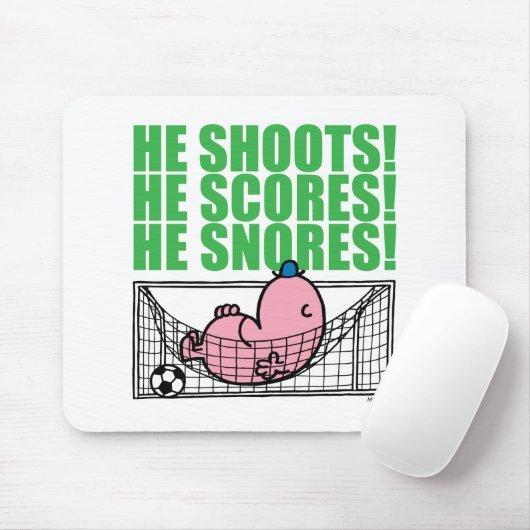 Lazy Napping in einem Fußballziel Mousepad (Mit Mouse)