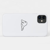 Lazy Niedlich Polar Bear Animal Lover Case-Mate iPhone Hülle (Rückseite (Horizontal))