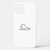 Lazy Niedlich Polar Bear Animal Lover Case-Mate iPhone Hülle (Rückseite)