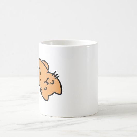 Lazy Orange Cat Kaffeetasse (Mittel)