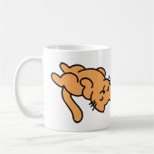 Lazy Orange Cat Kaffeetasse (Links)