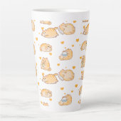 Lazy Orange Cat Milchtasse (Vorderseite)