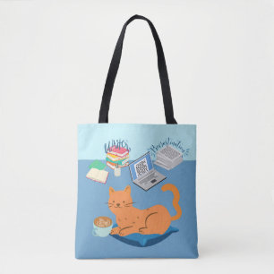Lazy Orange Cat Tasche