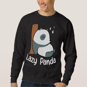 Lazy Panda Bamboo Niedlich Panda bear Animal Sweatshirt