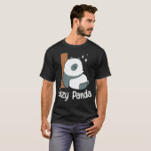 Lazy Panda Bamboo Niedlich Panda bear Animal T-Shirt (Vorne ganz)