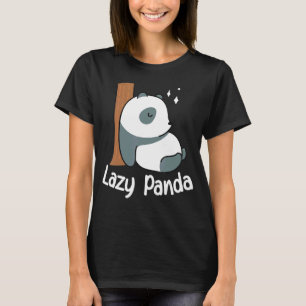 Lazy Panda Bamboo Niedlich Panda bear Animal T-Shirt