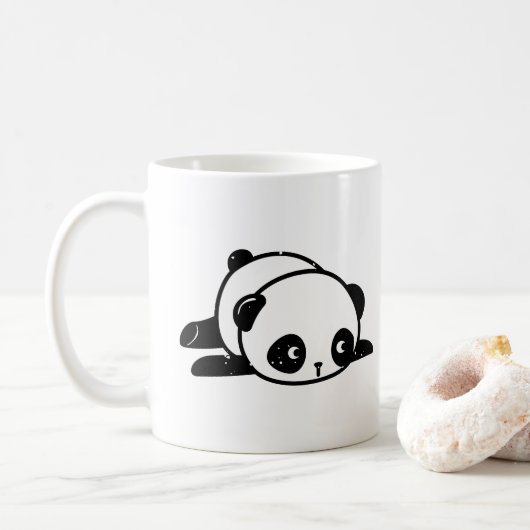 Lazy Panda Bär kann keine erwachsene Tasse (Mit Donut)