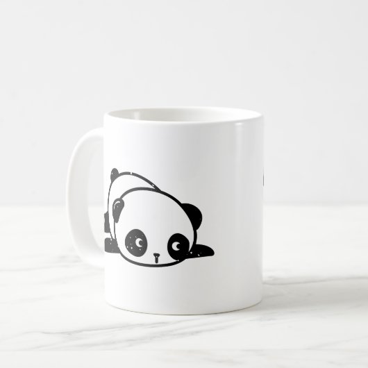 Lazy Panda Bär kann keine erwachsene Tasse (Vorderseite Links)