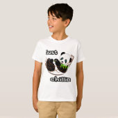 Lazy Panda Chillin White Boys T - Shirt (Vorne ganz)