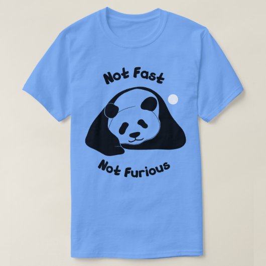 Lazy panda entspannend T-Shirt (Design vorne)