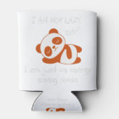 Lazy Panda Funny Dosenkühler (Rückseite)