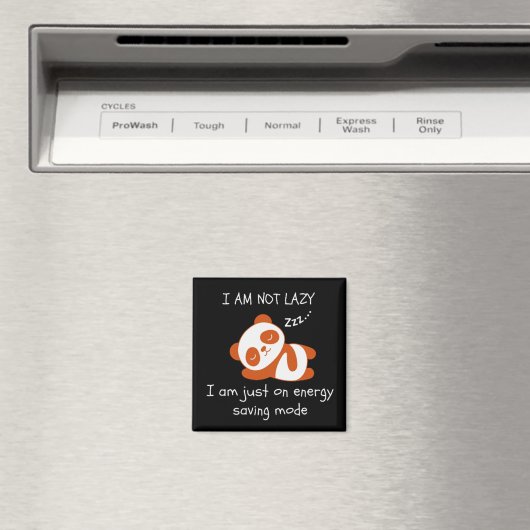 Lazy Panda Funny Magnet (In Situ (Geschirrspüler))