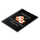 Lazy Panda Funny Notizblock (Linke Seite)