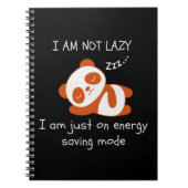 Lazy Panda Funny Notizblock (Vorderseite)