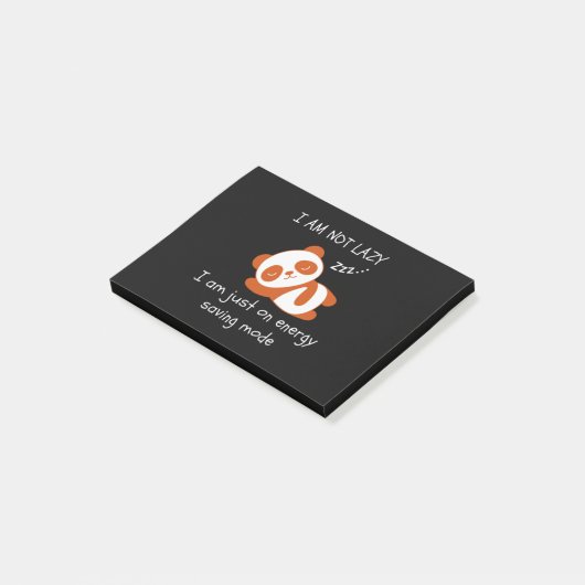 Lazy Panda Funny Post-it Klebezettel (angewinkelt)