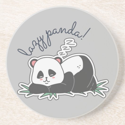 Lazy Panda Getränkeuntersetzer (Vorne)