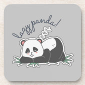 Lazy Panda Getränkeuntersetzer (Vorderseite)