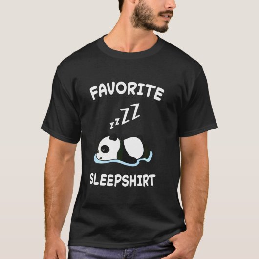 Lazy Panda Pandas Nickerchen Schlafsleep Pajamas P T-Shirt (Vorderseite)