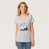 Lazy Panda T-Shirt (Vorderseite Vollansicht)