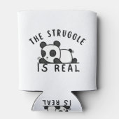 Lazy Panda The Struggle Is Real Dosenkühler (Rückseite)