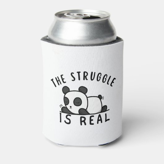 Lazy Panda The Struggle Is Real Dosenkühler (Kanne Rückseite)