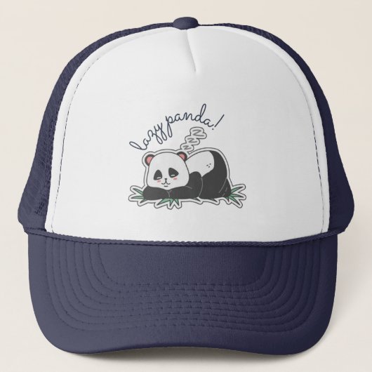 Lazy Panda Truckerkappe (Vorderseite)