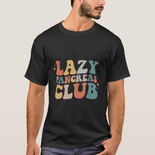 Lazy Pankreas Club Retro Diabetes Bewusstsein Tag T-Shirt