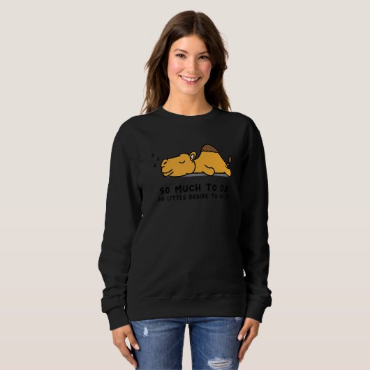 Lazy Person for Camel Camel Sweatshirt (Vorne ganz)