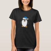 Lazy Pinguin Tardy besser spät als nie Pinguin T-Shirt (Vorderseite)