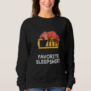 Lazy Red Panda Pandas Nickerchen Schlafschlafen Pa Sweatshirt