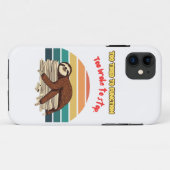 Lazy Retro Tired and Sarcastic Case-Mate iPhone Hülle (Rückseite (Horizontal))