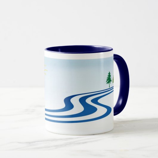 Lazy River Design Tasse (VorderseiteRechts)