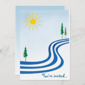 Lazy River Einladung (Vorne/Hinten)