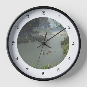 Lazy River Round Clock Uhr