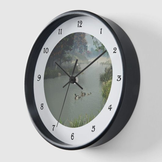 Lazy River Round Clock Uhr (Winkel)