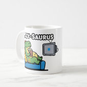 Lazy-Saurus Kaffeetasse (Vorderseite Links)