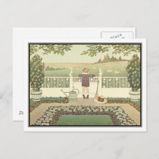 Lazy Sheep von H. Willebeek Le Mair Postkarte (Vorne/Hinten)