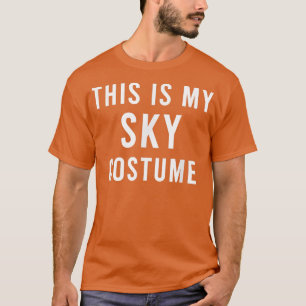 Lazy Sky Costume Funny Trick Leckerei Spooky Maske T-Shirt