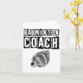 Lazy Sloth Badminton Player Shuttle Karte (Gelbe Blume)