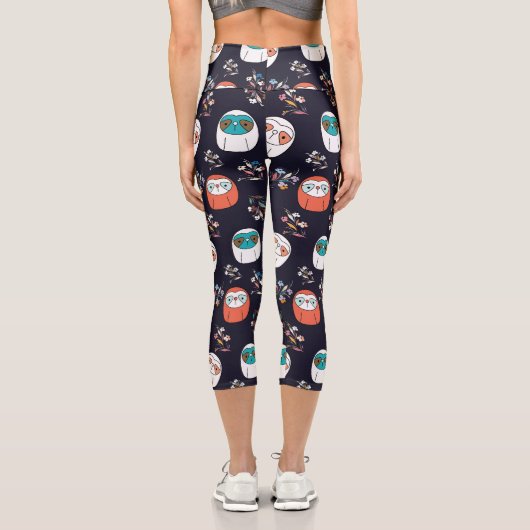 Lazy Sloth Capri Leggings (Rückseite)